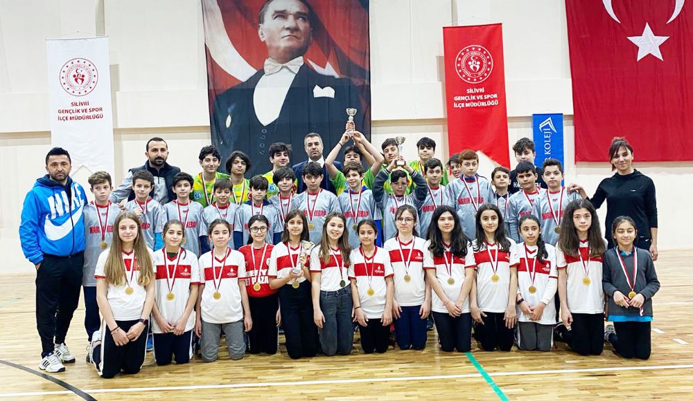 Dereceye giren takımlar ödüllendirildi
