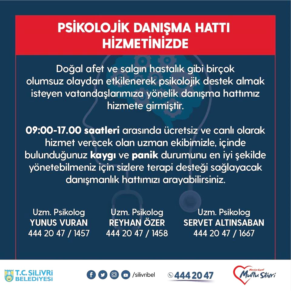 Psikolojik Danışma Hattı hizmetinizde