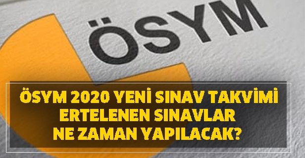 2020 ÖSYM Sınav Takvimi güncellendi