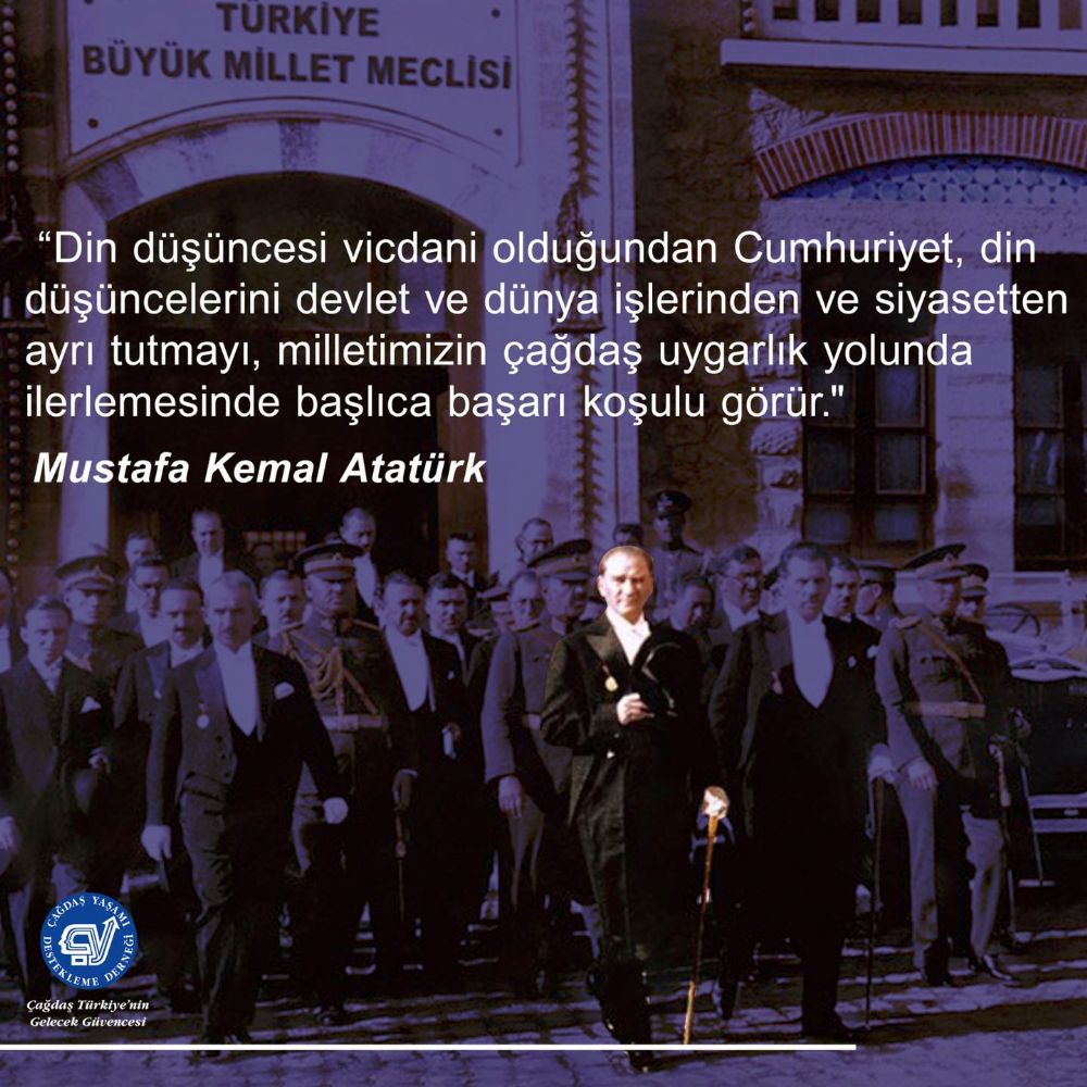 ÇYDD: 10 Nisan Laiklik Günü kutlu olsun