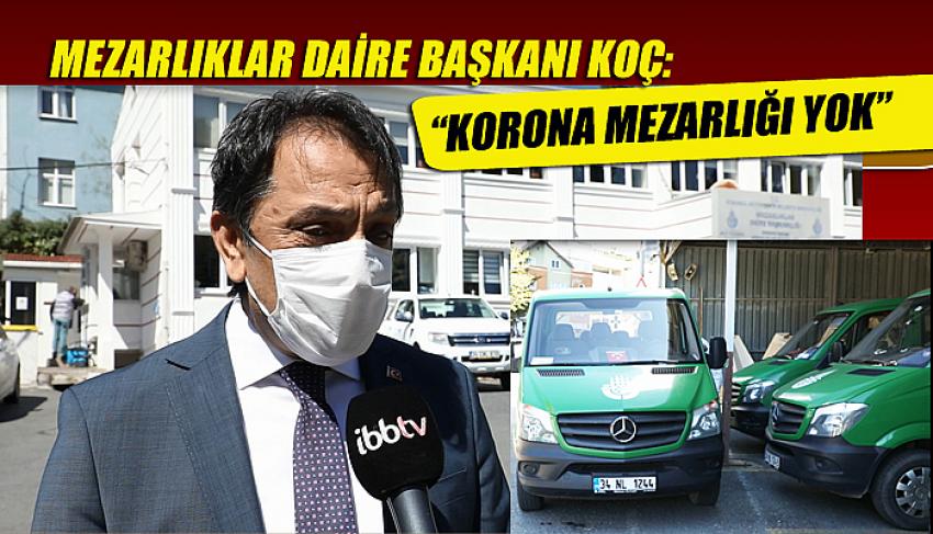 Mezarlıklar Daire Başkanı Koç: Korona mezarlığı yok