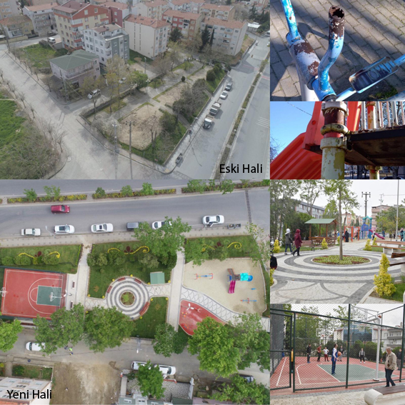 Yenilenen park küçükler kadar büyüklerin de yüzünü güldürdü