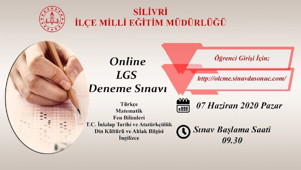 Online LGS Deneme Sınavı düzenlenecek