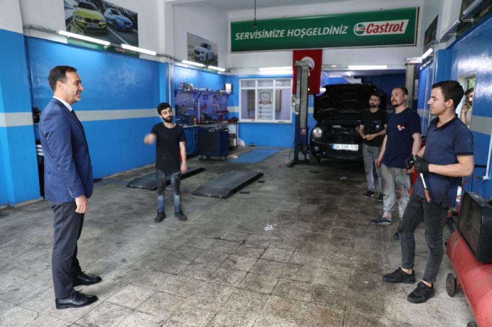 Yılmaz, Sanayi Sitesi ziyaretlerine devam etti