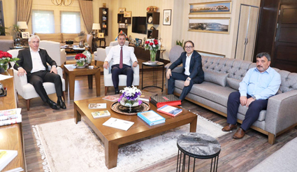 Yılmaz, MHP İl Başkanı ve İÜ Rektör yardımcısını ağırladı