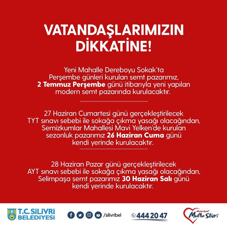 Pazar düzeninde değişiklik yapıldı