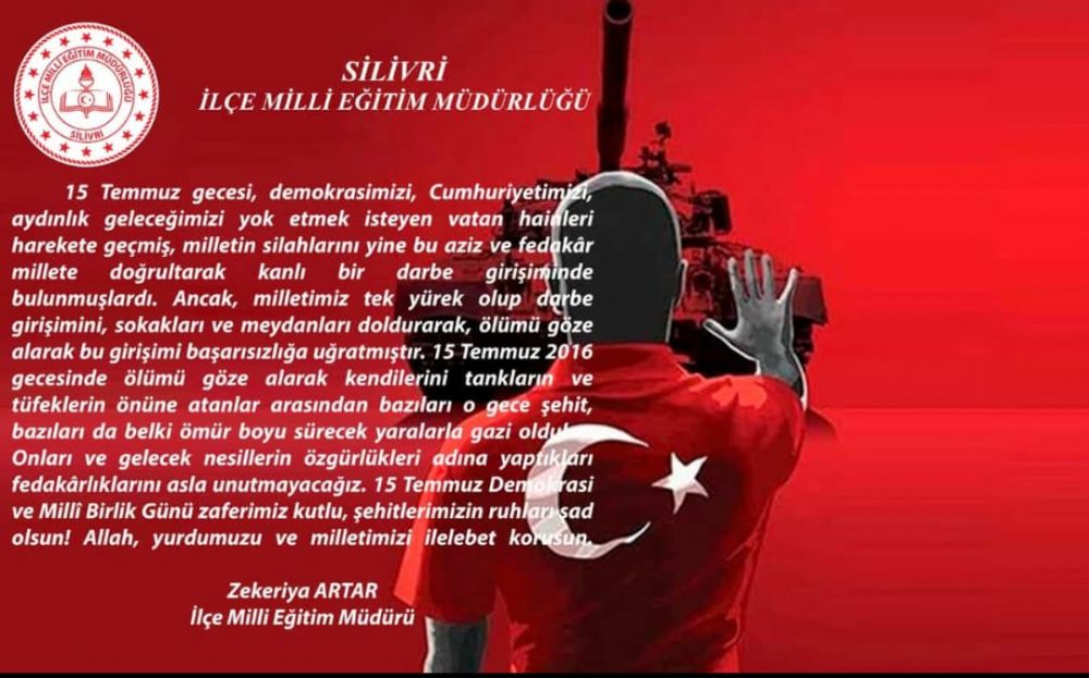 “Milli zaferimiz kutlu, şehitlerimizin ruhu şad olsun”