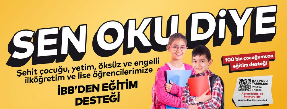 İBB’den yüz bin şehit çocuğu ve yetime eğitim desteği