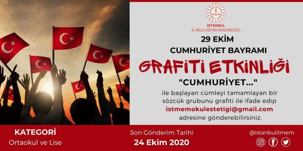 Cumhuriyet Bayramı Grafiti Etkinliği düzenleniyor