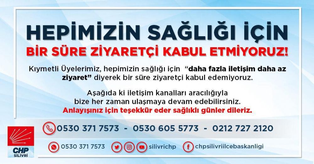 CHP ilçe binasını ziyaretçilere kapattığını duyurdu