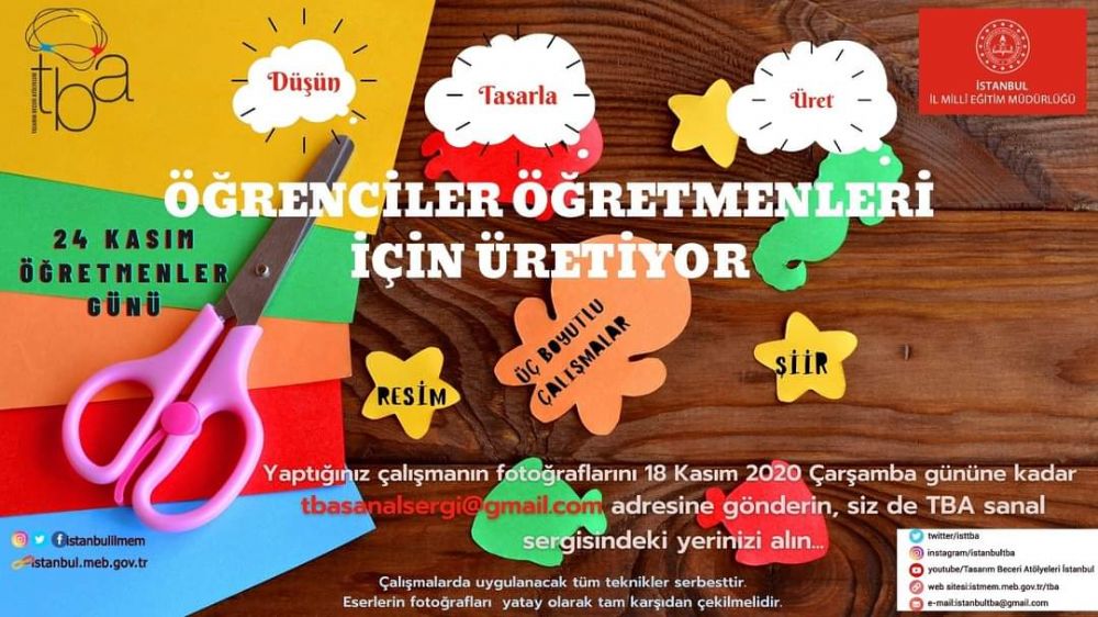 Öğretmenlerine verdikleri değeri eserlerinde anlatacaklar