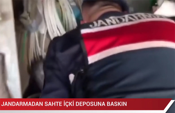 Silivri’de sahte içki baskını