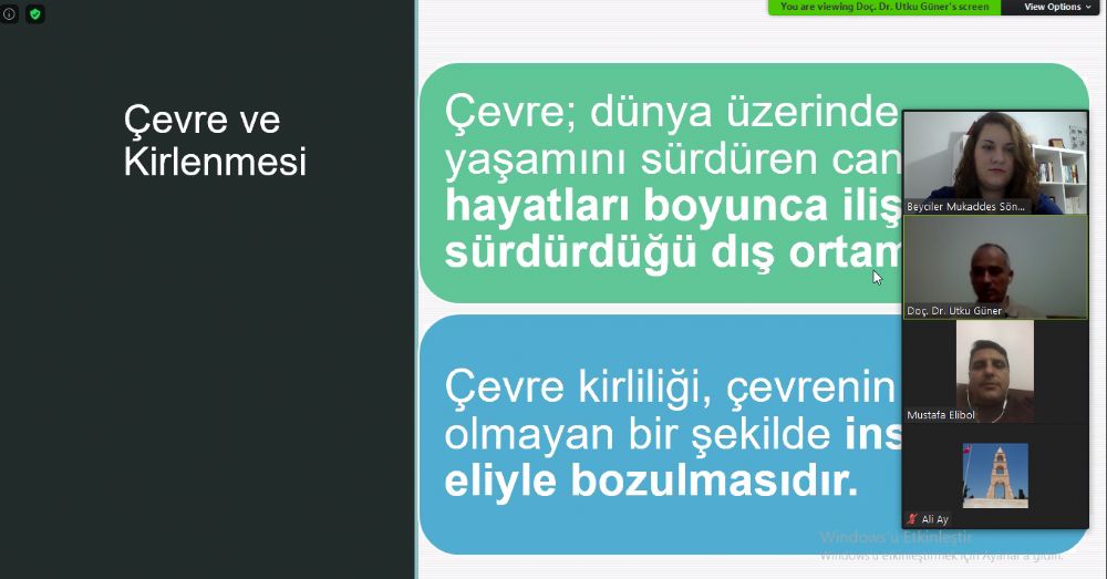 Velilere “Çevre Bilinci ve İsraf” konulu seminer