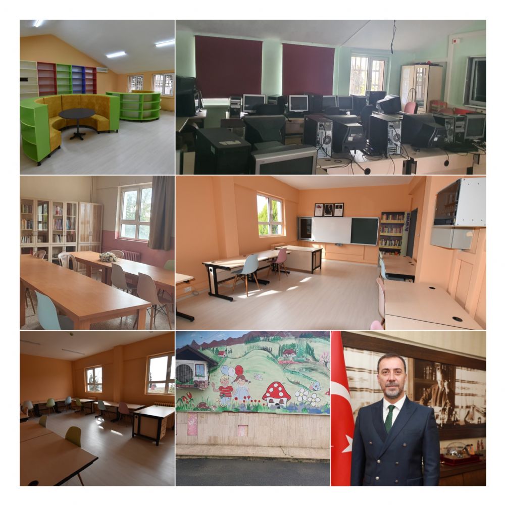 Gazitepe okulu Başkan Yılmaz'ın talimatıyla yenilendi