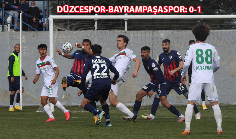 Bayrampaşa’dan, Düzcespor’a çelme 1-0