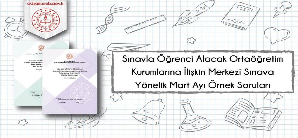 Mart ayı örnek soru kitapçığı yayımlandı