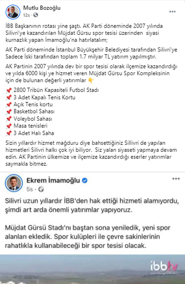 Bozoğlu: Siz yalan siyaseti yapmaya devam edin!