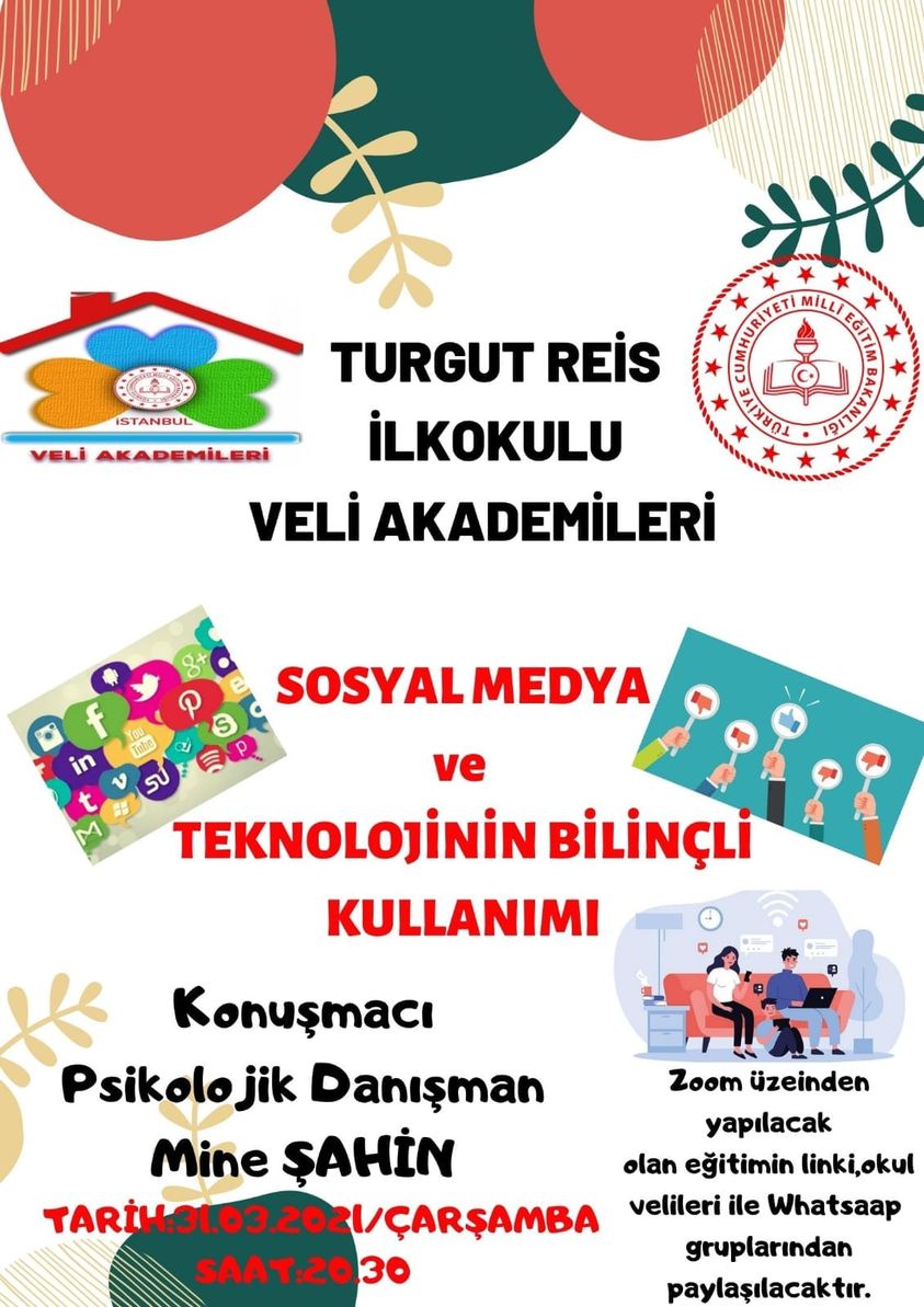 Turgut Reis velilerine Sosyal Medya ve Teknoloji konulu eğitim