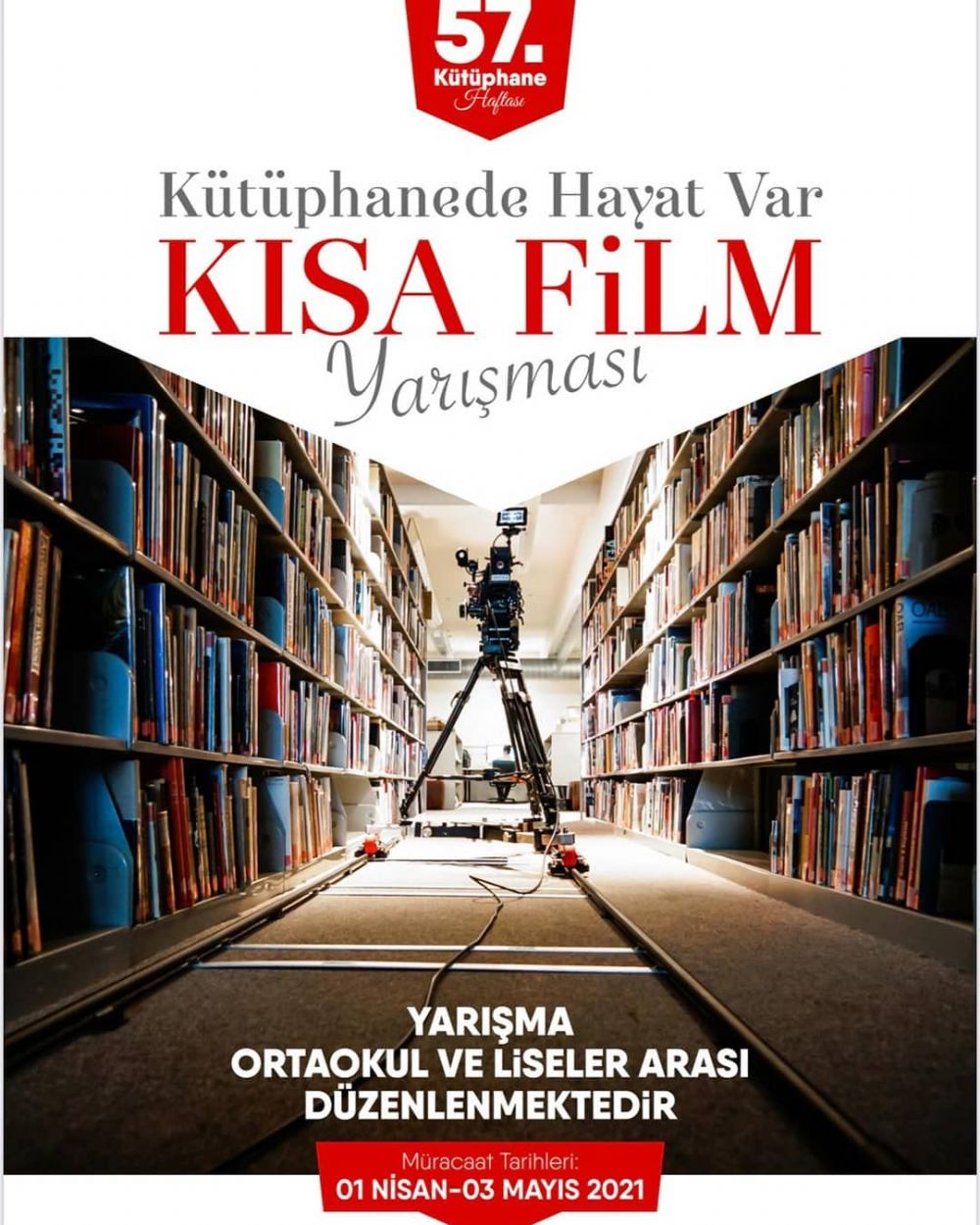 “Kütüphanede Hayat Var” Kısa Film Yarışması düzenleniyor