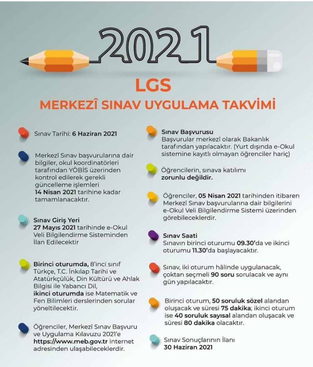 2021 LGS Kılavuzu yayımlandı