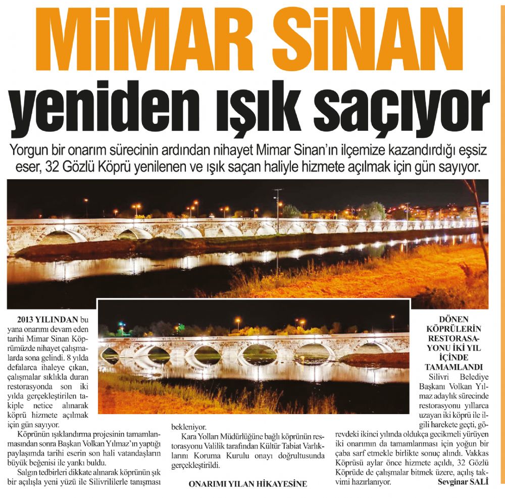Mimar Sinan yeniden ışık saçıyor
