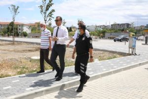 Başkan Bey devam eden çalışmaları inceledi
