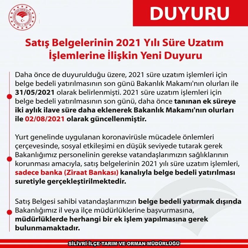 Tütün ve Alkol satış belgelerin işlem süreleri uzatıldı