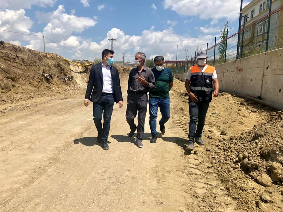 İBB, Silivri’de yol çalışmalarını sürdürüyor