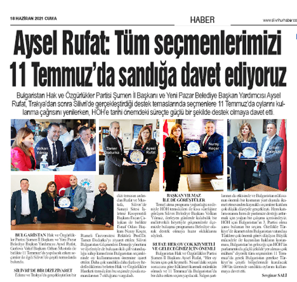 Aysel Rufat: Tüm seçmenlerimizi 11 Temmuz’da sandığa davet ediyoruz