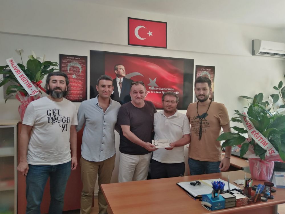 Eğitim İş’ten Gazi İlkokulu yöneticilerine hayırlı olsun ziyareti
