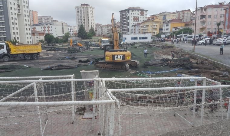 İstanbul'da bir amatör stat daha yıkıldı