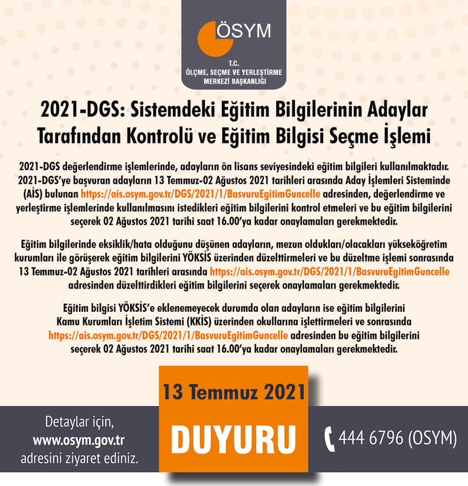 Dikey Geçiş Sınavı