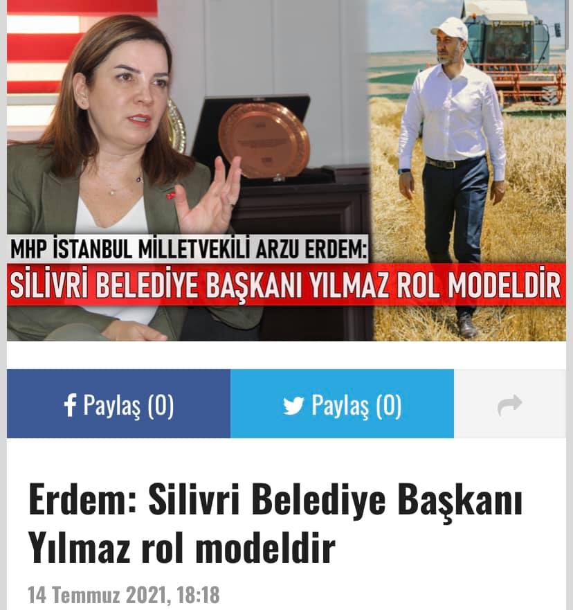 Erdem: Silivri Belediye Başkanı Yılmaz rol modeldir
