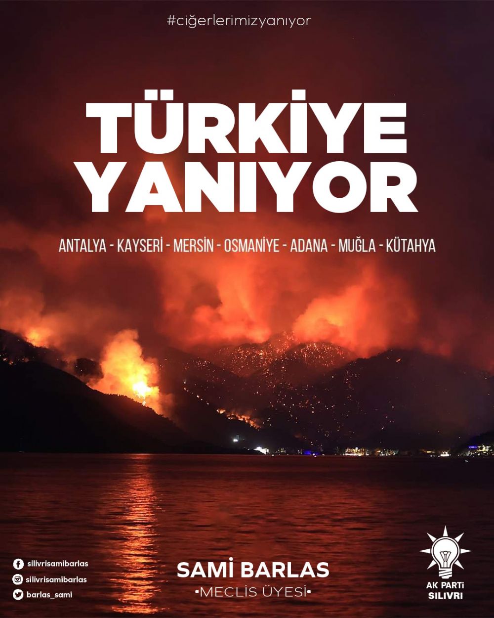 Barlas: Dualarımız Ormanlarımızın kahramanlarıyla...