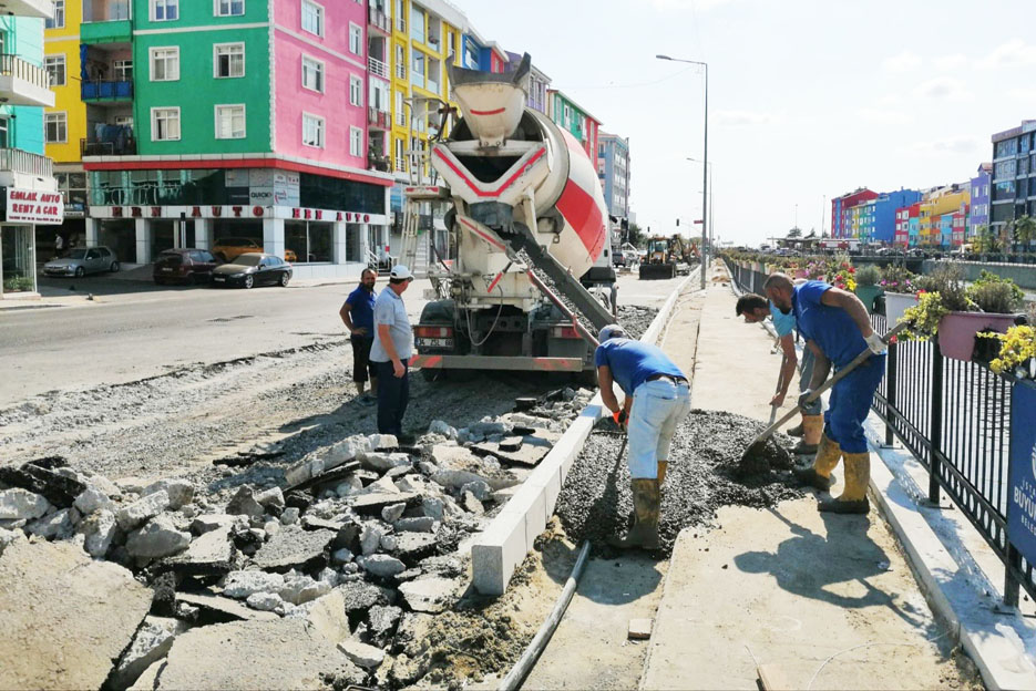 Yol bakım ve onarımları devam eden bölgeler