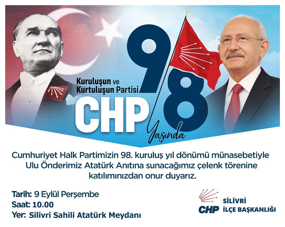 CHP, kuruluş yıldönümü dolayısıyla Atatürk Anıtı’na çelenk sunacak