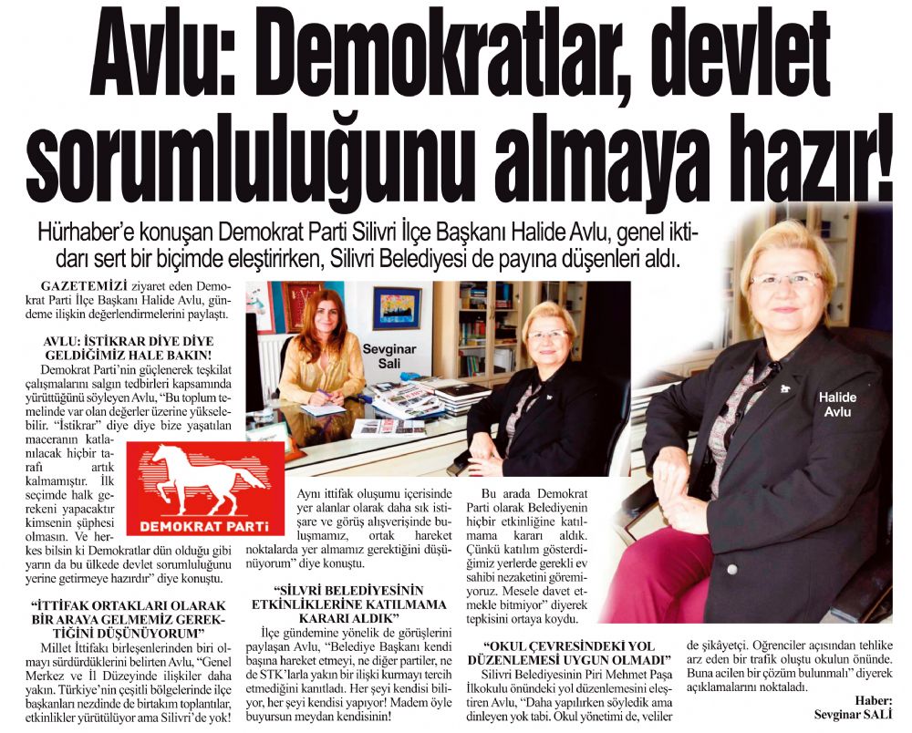 Avlu: Demokratlar, devlet sorumluluğunu almaya hazır