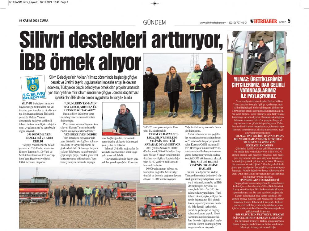 Silivri destekleri arttırıyor, İBB örnek alıyor