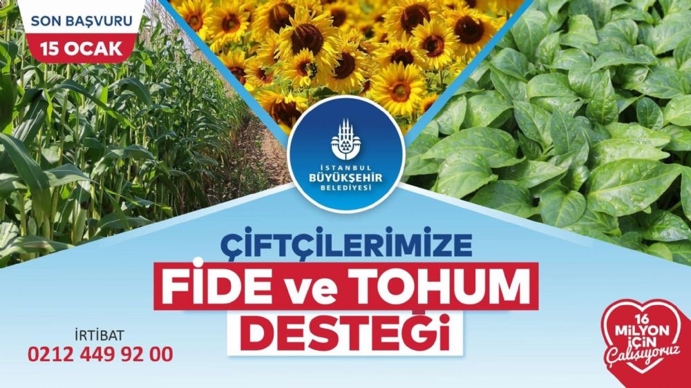 İBB’nin çiftçi destekleri için son başvuru tarihi 24 Aralık