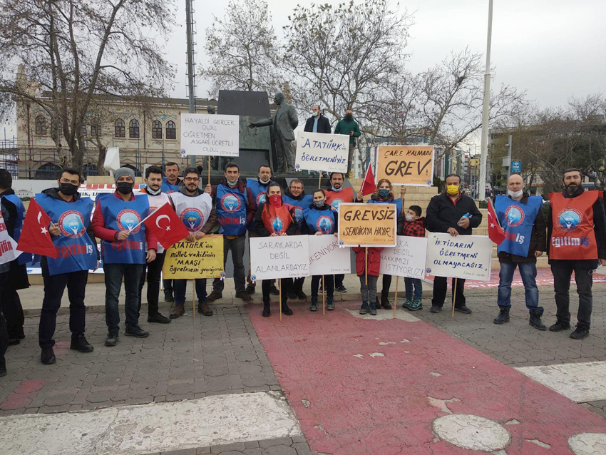Eğitim İş: Kısık sesle saraylardan değil gür sesimizle alanlardan haykırdık