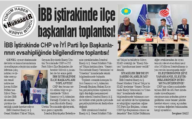 İBB iştirakinde ilçe başkanları toplantısı!