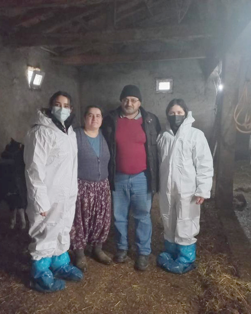 Geleceğin veterinerleri aşı çalışmasına katıldı