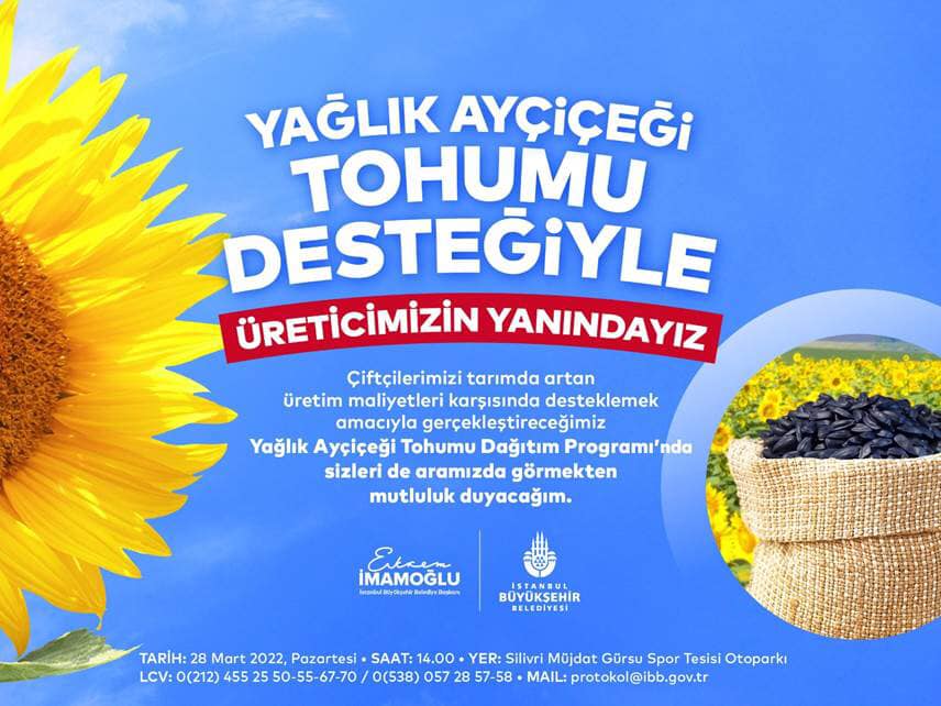 Yağlık Ayçiçeği Tohumu Dağıtım Programı