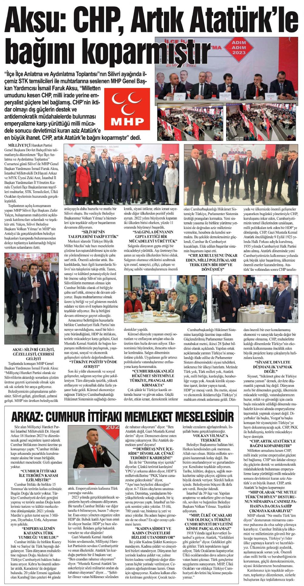 İsmail Aksu: CHP, artık Atatürk’le bağını koparmıştır