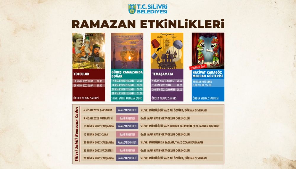 Silivri Belediyesinden Ramazan’a özel etkinlikler