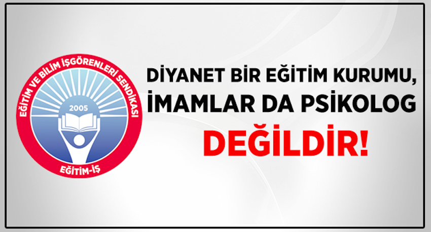 “Diyanet bir eğitim kurumu, imamlar da psikolog değildir”