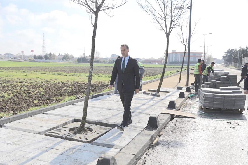Sokak İyileştirmelerini denetledi