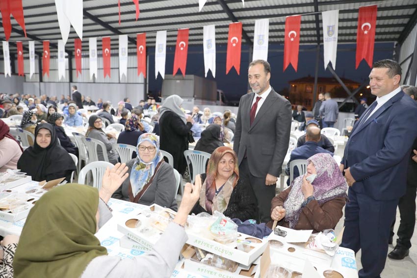 Küçüksinekli, Büyüksinekli ve Bekirli sakinleri birlikte oruç açtı