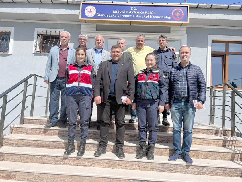 Muhtarlardan Jandarma’ya ziyaret