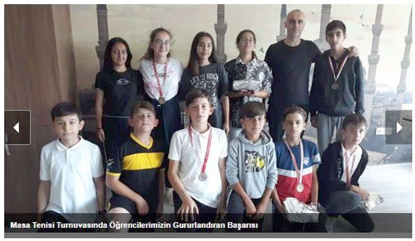 Büyükçavuşlu öğrencilerinin masa tenisi başarısı